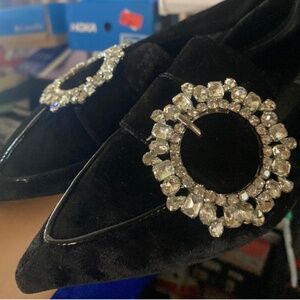 Jeffrey Campbell velvet flats size 5